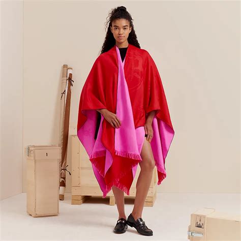 Hermes reversible poncho price